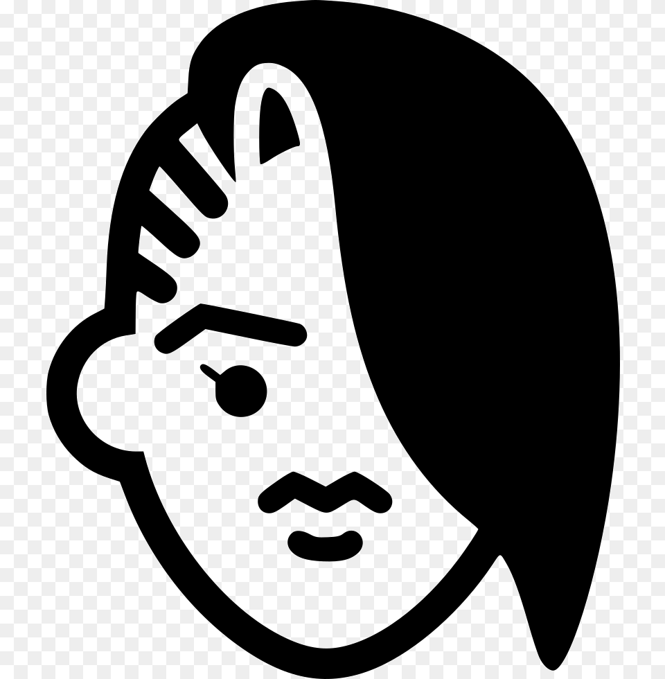 Punk Punk Girl Icon, Stencil, Clothing, Hat, Baby Free Png Download