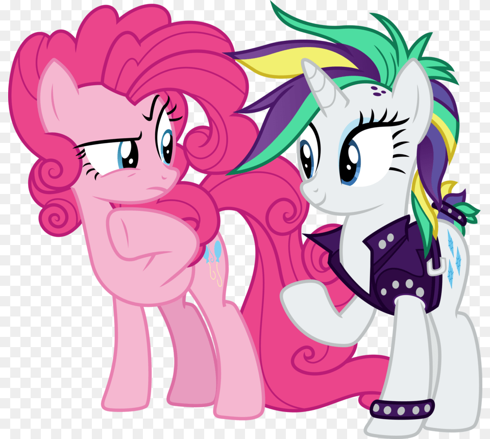 Punk Rarity Mlp And Punk Rarity And Pinkie Pie, Book, Comics, Publication, Art Free Png