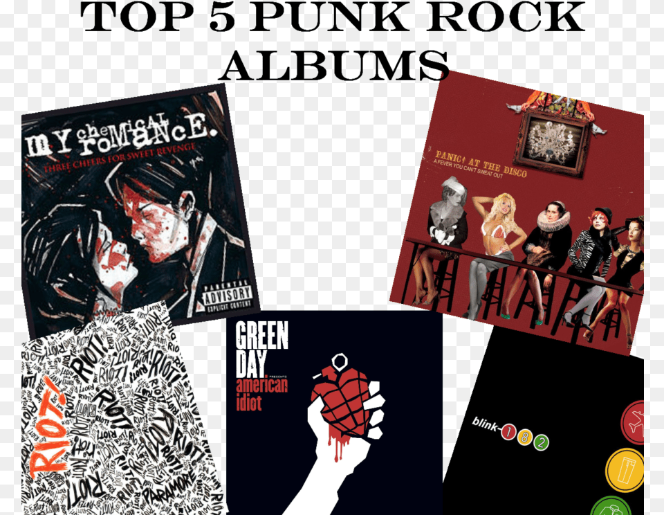 Punk Rock Albums Parental Advisory Albums Rock, Adult, Publication, Person, Female Free Png