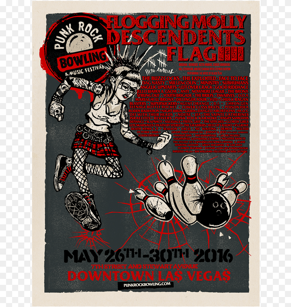 Punk Rock Bowling, Advertisement, Poster, Person, Footwear Free Png