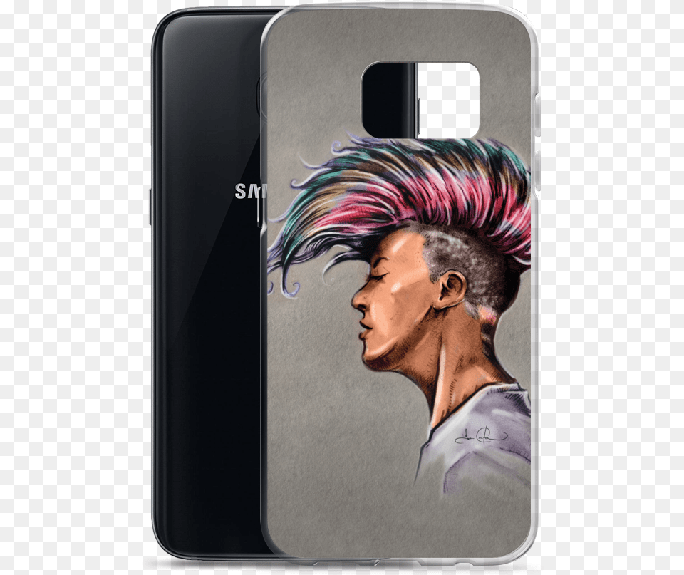 Punk Rock Colorful Girl Samsung Case Iphone, Adult, Electronics, Male, Man Free Png
