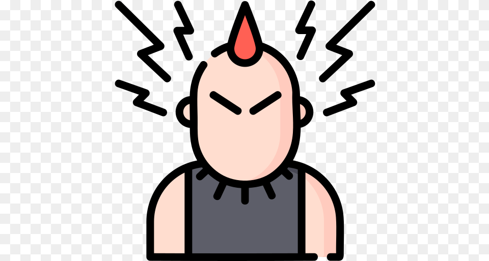 Punk Rock Images Download Icono Punk, Person, Face, Head, Clothing Free Png