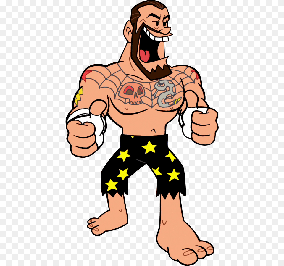 Punk Rock Ufc Cm Punk Cartoon, Person, Body Part, Hand, Face Png Image