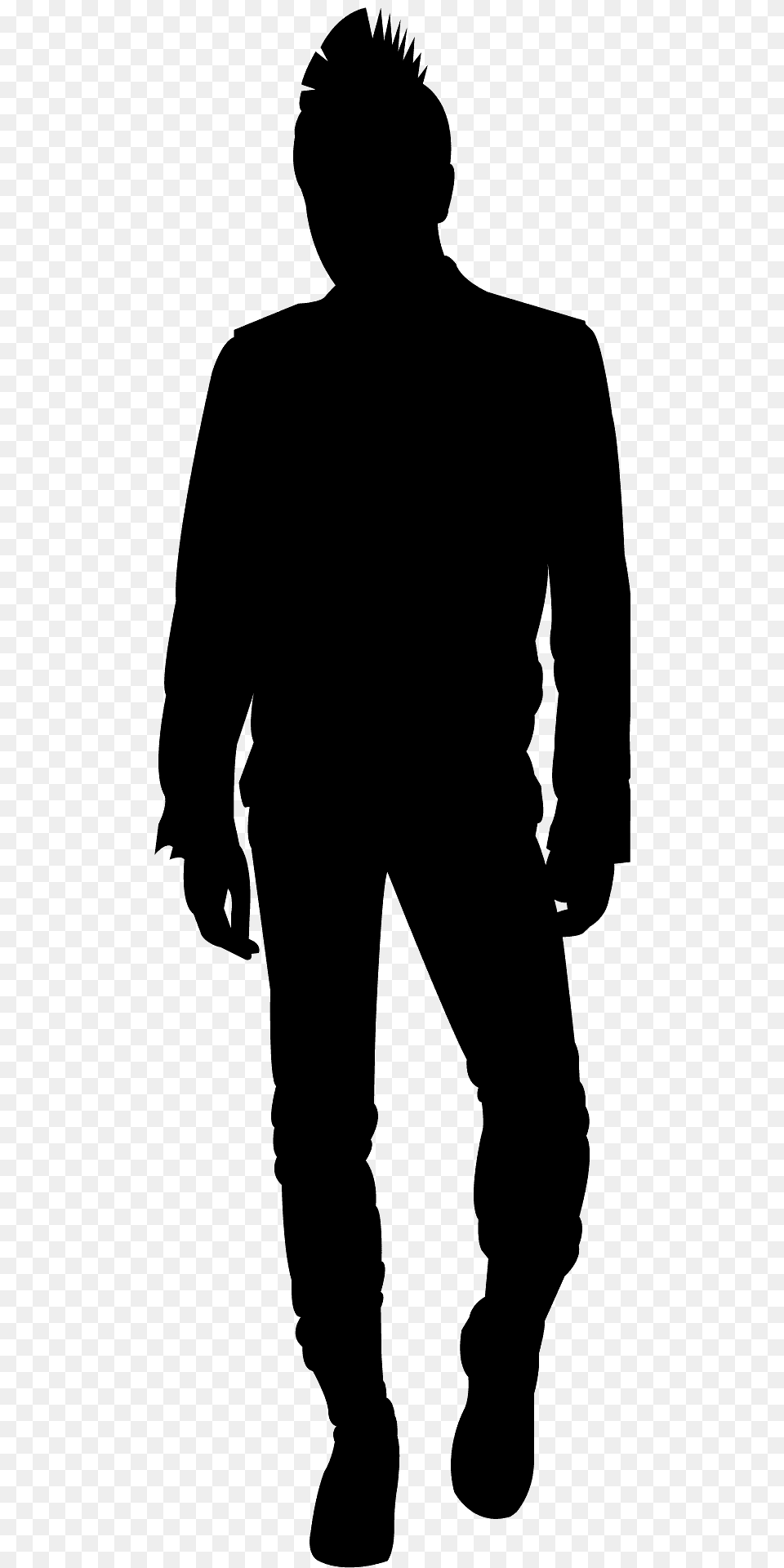 Punk Silhouette, Adult, Male, Man, Person Free Png Download