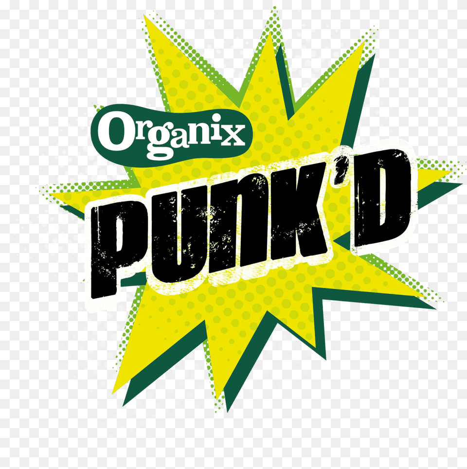 Punkd Logo Organix, Sticker, Advertisement, Poster Png