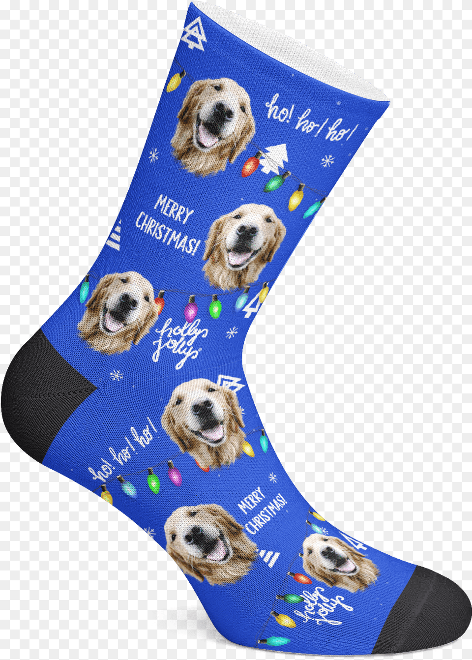 Puppy Christmaslights U2013 Bff Wear Sock, Hosiery, Clothing, Pet, Mammal Free Png Download