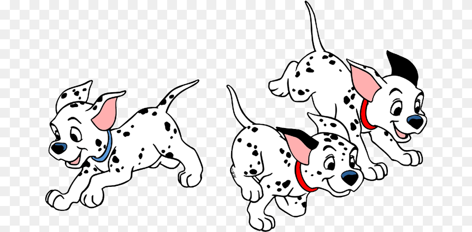 Puppy Dog And Clipart Royalty Files Clip Art 101 Dalmatians Puppies Running, Animal, Canine, Pet, Mammal Free Transparent Png
