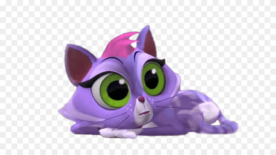 Puppy Dog Pals Hissy The Cat, Cartoon, Toy, Purple Free Png Download