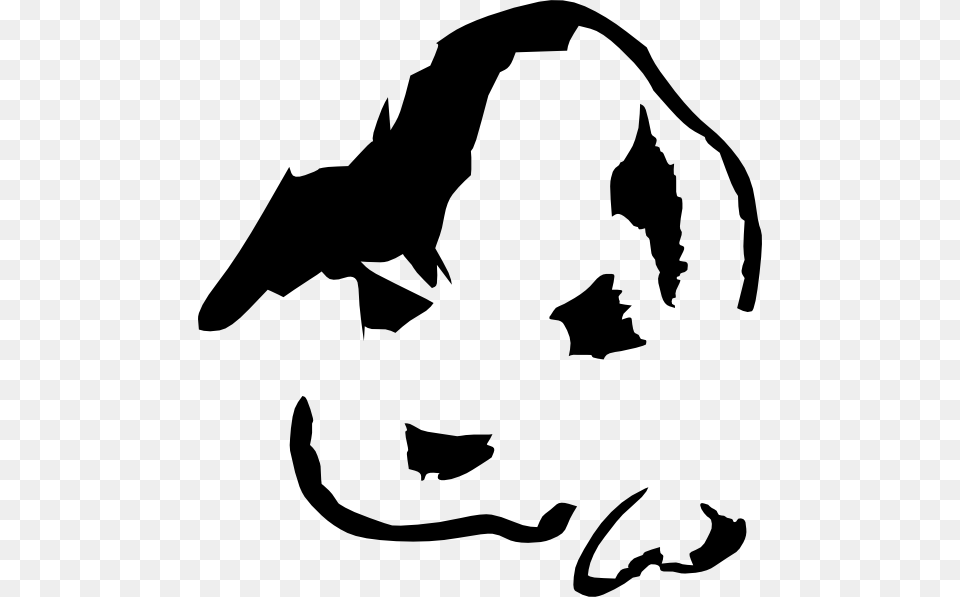 Puppy Face Lineart Clip Art, Stencil, Animal, Kangaroo, Mammal Png