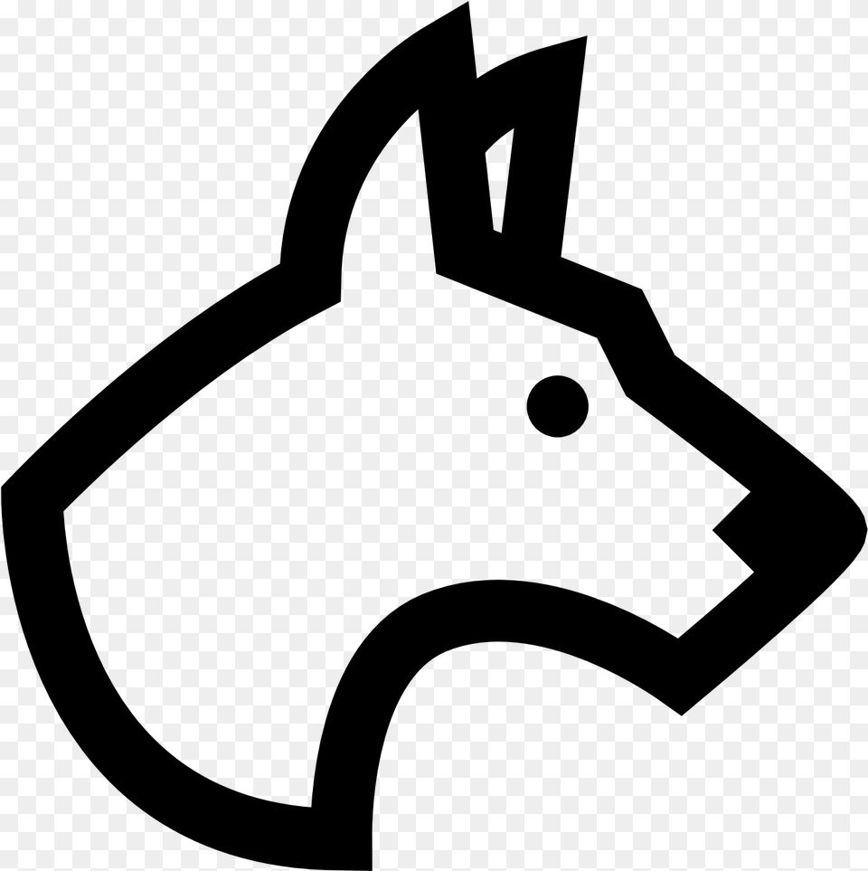 Puppy Icon Download Dog Head Icon White, Gray Png Image