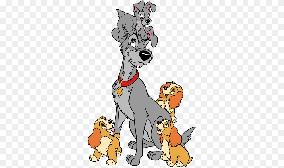 Puppy Lady Puppies Tramp Lady And The Tramp Coloring, Publication, Book, Comics, Animal Free Transparent Png