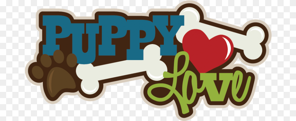 Puppy Love Svg Scrapbook Title Miss Kate Cuttables Puppy Love, Dynamite, Weapon Free Transparent Png