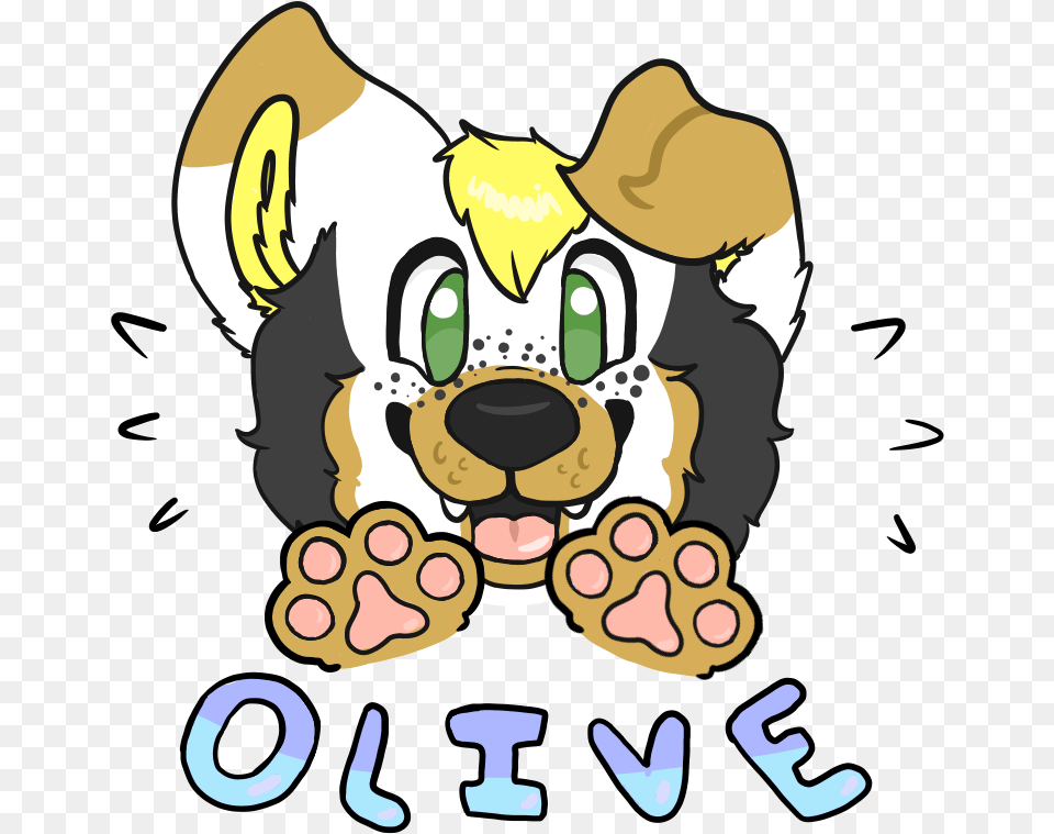 Puppy Paws Badge Cartoon, Animal, Cattle, Livestock, Mammal Png Image