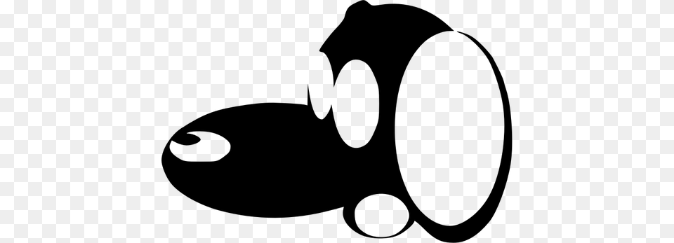 Puppy Silhouette, Gray Free Png