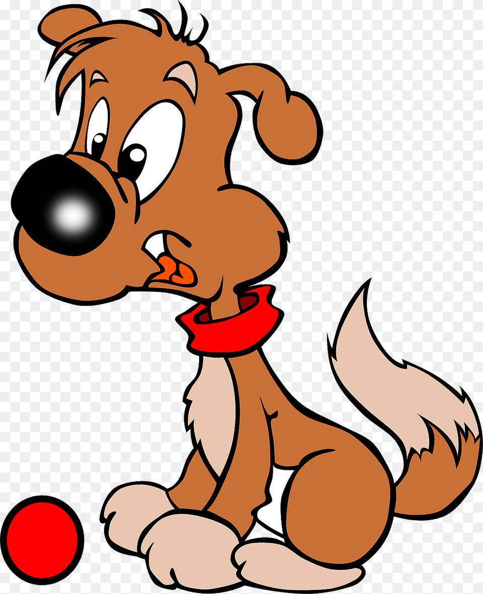 Puppy With A Ball Clipart, Baby, Cartoon, Person Free Png Download