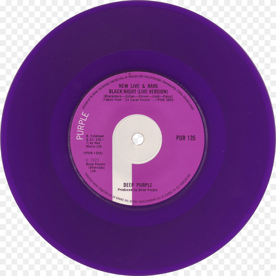 Pur 135 U2013 Deep Purple Rare Records Vinyl Record Royalty Free, Disk Png