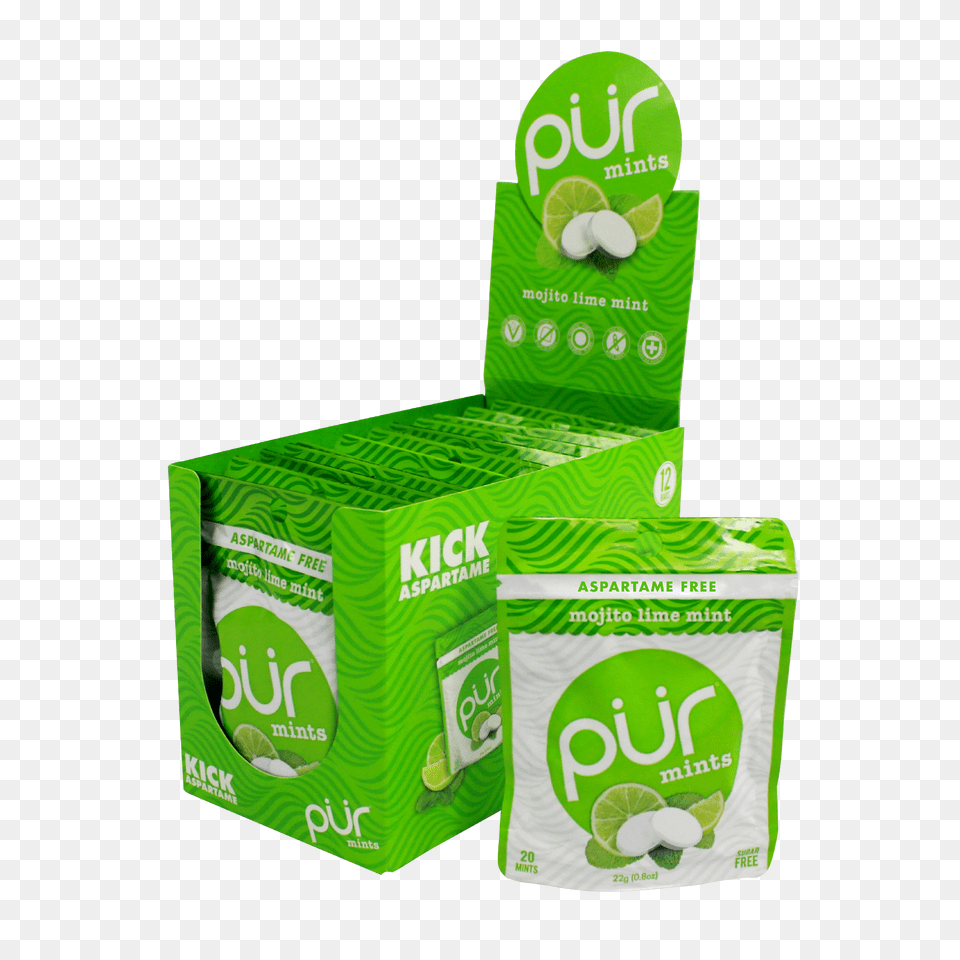 Pur Mints Aspartame Mojito Lime Mint Oz Bags, Paper, First Aid, Towel Free Transparent Png
