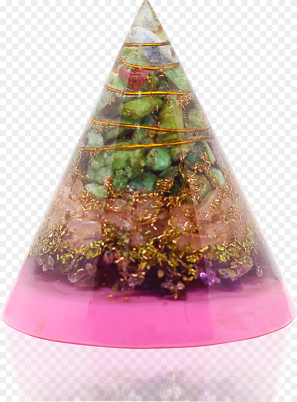 Pura Esprit Rose Quartz Ring Pyramid Sparkly, Clothing, Hat, Cone Free Transparent Png