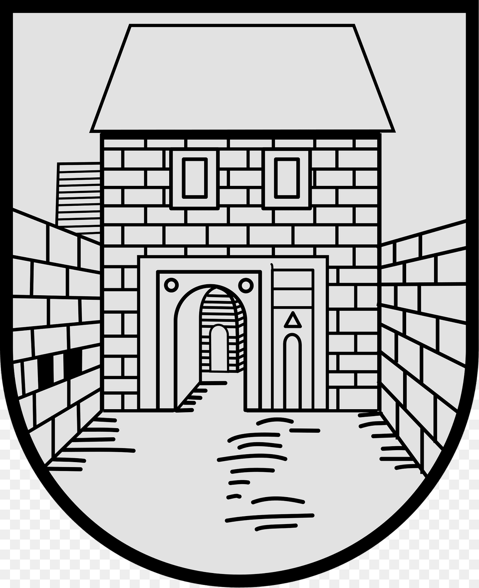 Purbach Am Neusiedler See Wappen Clipart, Arch, Architecture, City, Road Png Image