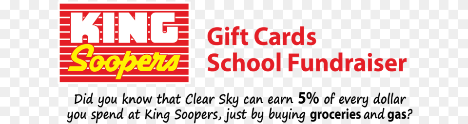 Purchase A Reloadable Gift Card For 5 From The Clear King Soopers Reloadable Gift Card, Text Png Image