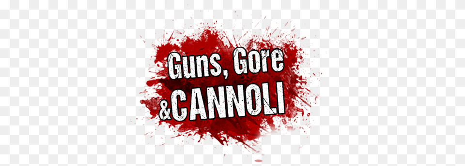 Purchase Guns Gore And Cannoli Logo, Maroon, Book, Publication, Text Png Image