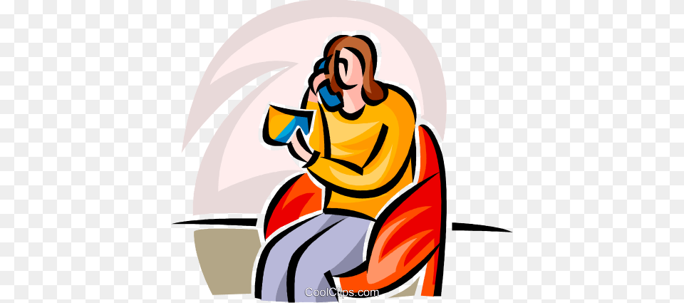 Purchasing Via Telephone With Credit Royalty Vector Clip Art, Photography, Person, Sitting Free Png
