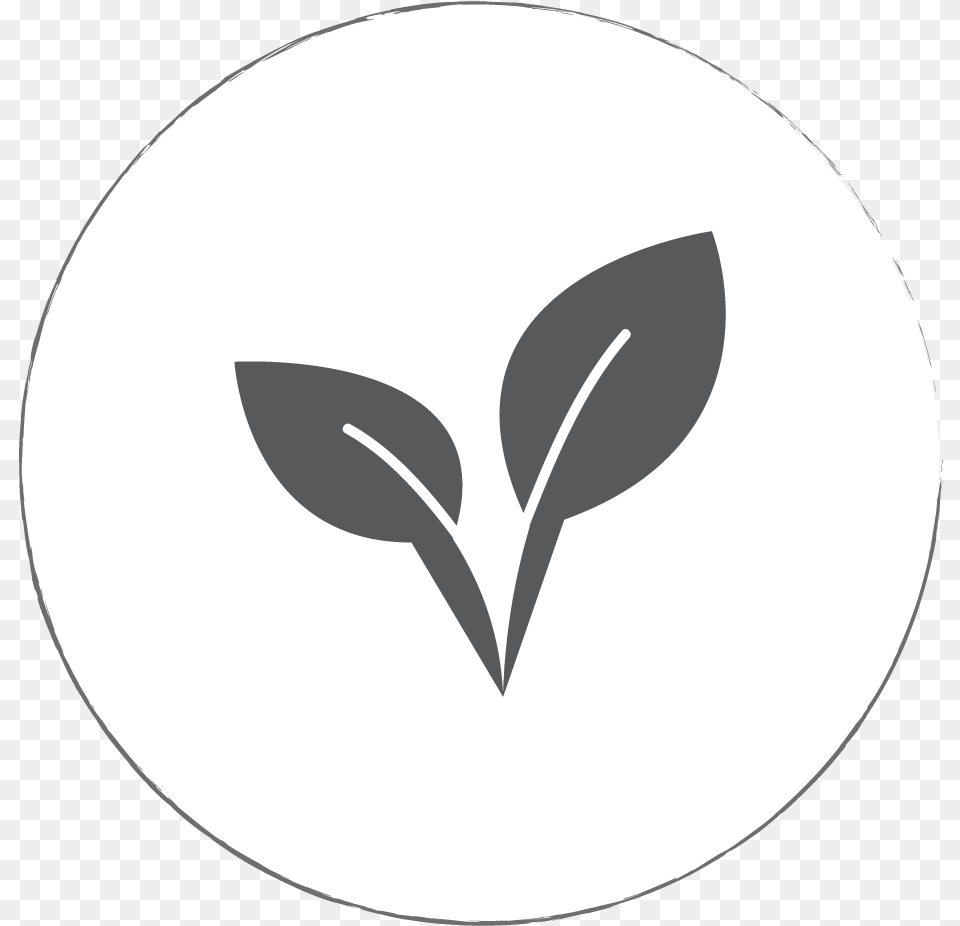 Pure And Fresh Icon Dark White Center White Round Twitter Icon, Leaf, Plant, Logo, Stencil Png