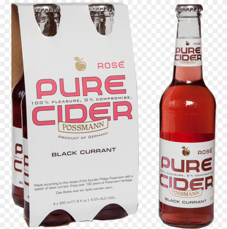 Pure Cider Rose Possman Rose Cider, Alcohol, Beer, Beer Bottle, Beverage Free Png Download