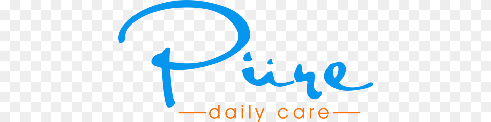 Pure Daily Care Logo, Text, Handwriting Png Image