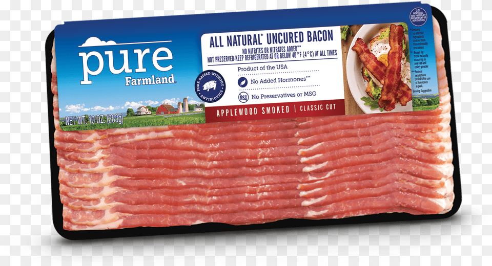 Pure Farmland Plant Based Protein, Bacon, Food, Meat, Pork Free Transparent Png