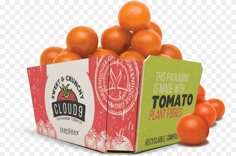 Pure Hothouse Foods Is Packaging Its Snacking Tomato Vegetable Fibres In Packaging, Citrus Fruit, Food, Fruit, Plant Png Image