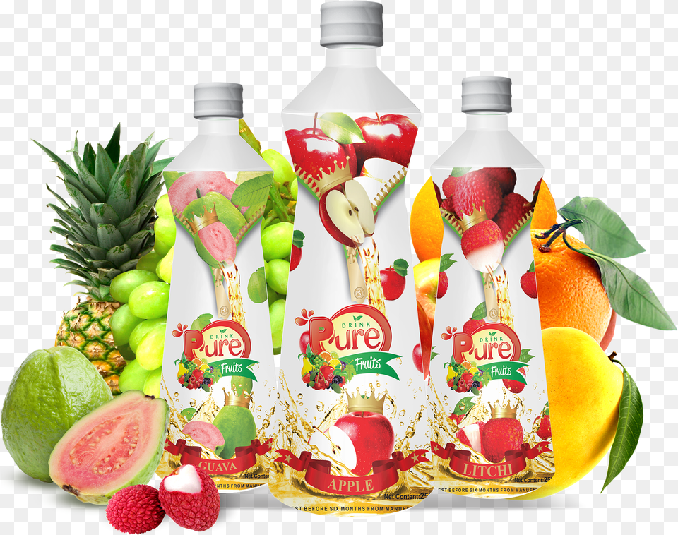 Pure Juice Bottle Seedless Fruit, Produce, Plant, Food, Pineapple Free Transparent Png