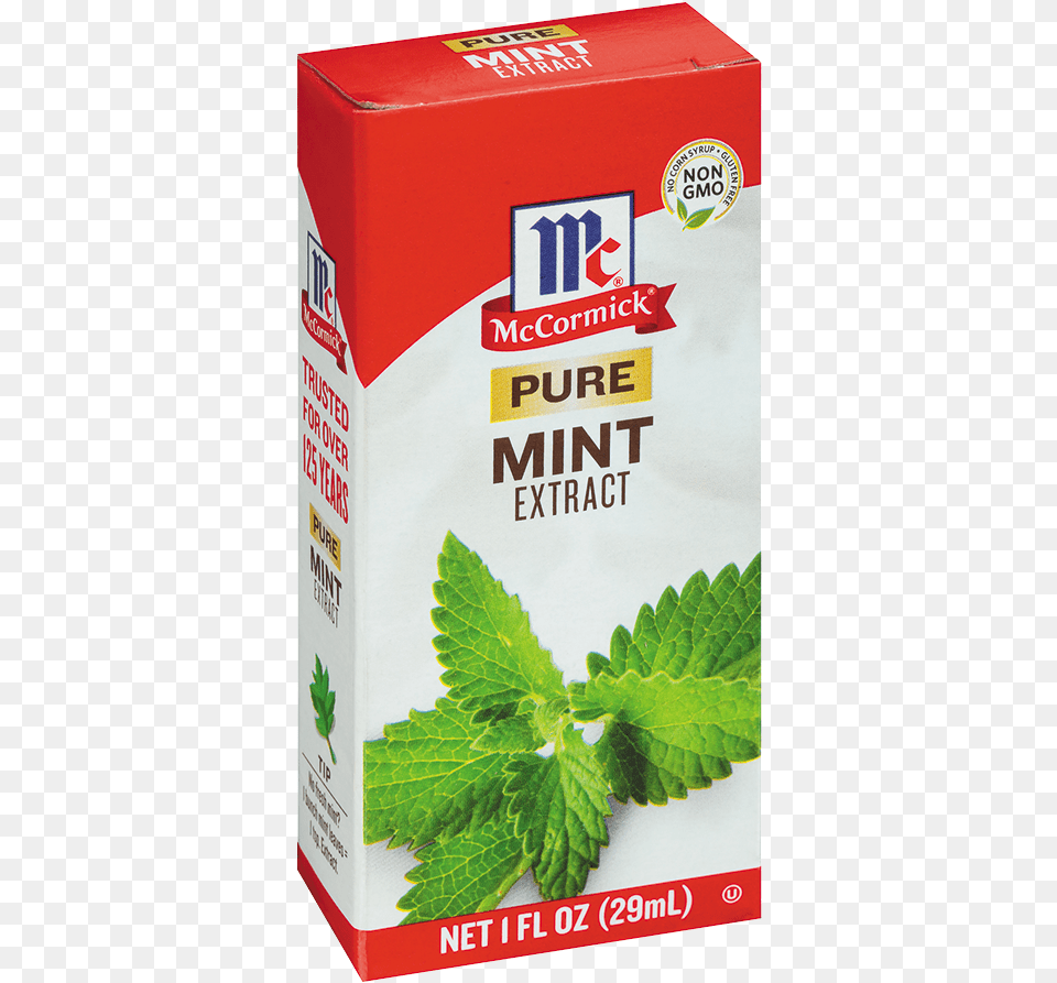 Pure Mint Extract Mccormick Strawberry Extract, Herbal, Herbs, Plant, Box Free Png Download