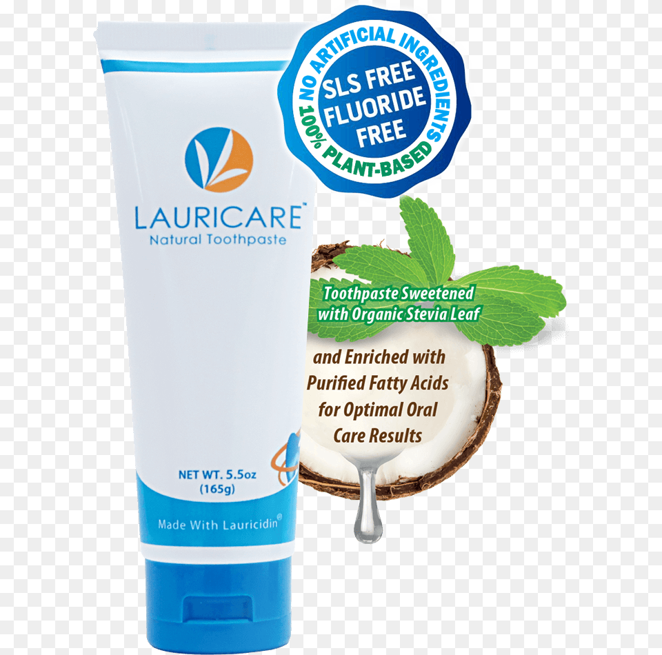 Pure Monolaurin Natural Toothpaste Lauricare Toothpaste, Bottle, Lotion, Cosmetics, Herbs Free Png