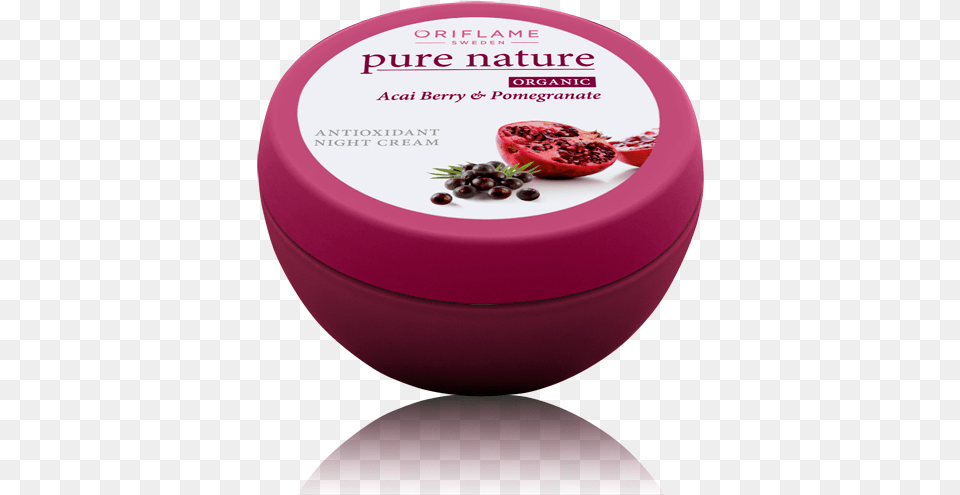 Pure Nature Acai Berry Night Cream Pomegranate Cream For Face, Food, Fruit, Plant, Produce Free Png