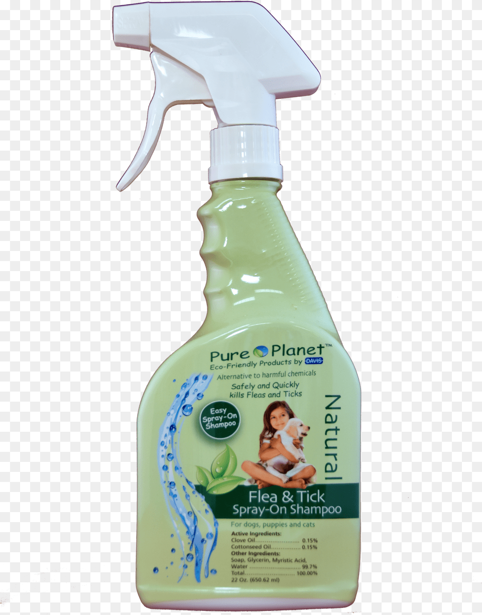 Pure Planet Eco Friendly Natural Flea And Tick Spray, Bottle, Lotion, Child, Female Png