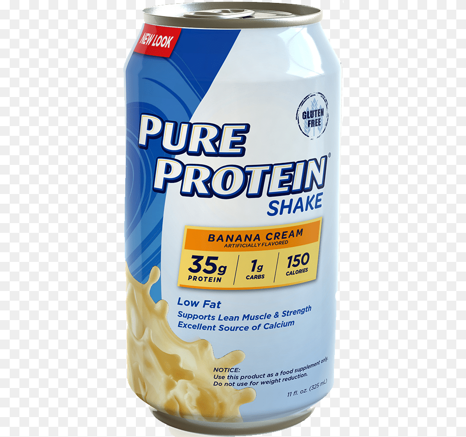 Pure Protein 35g Shake 11 Ounce Pack, Can, Tin Free Png Download
