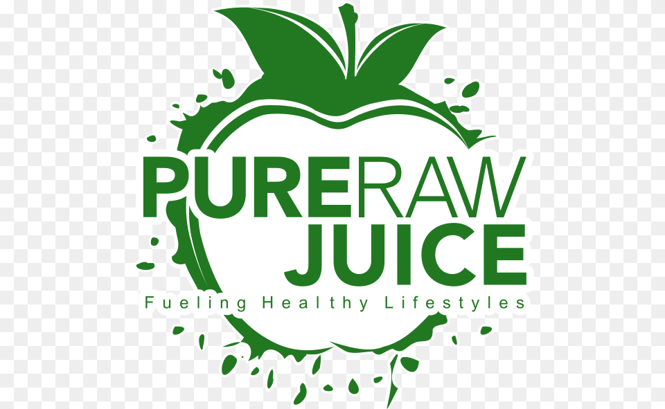 Pure Raw Juice Logo, Green, Herbal, Herbs, Plant Free Png