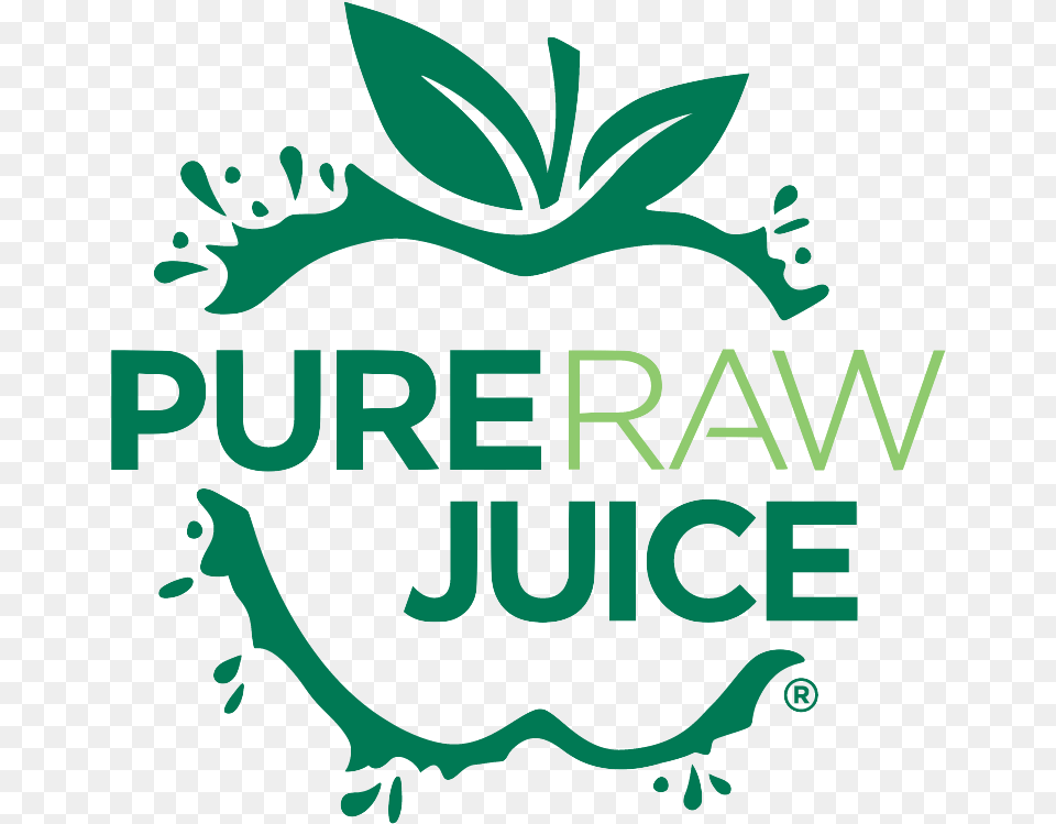Pure Raw Juice Logo, Green Png