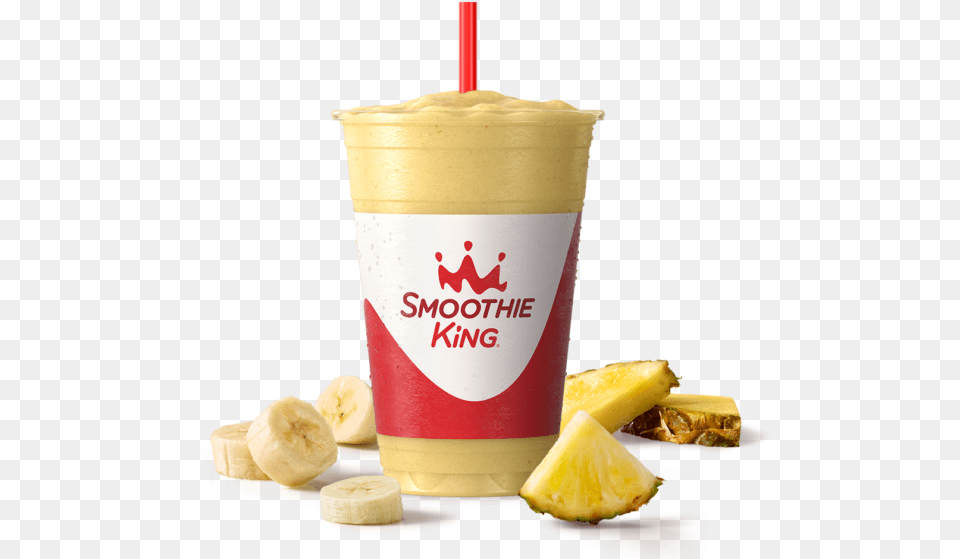 Pure Recharge Pineapple Smoothie King Smoothie King, Banana, Produce, Food, Fruit Free Png Download