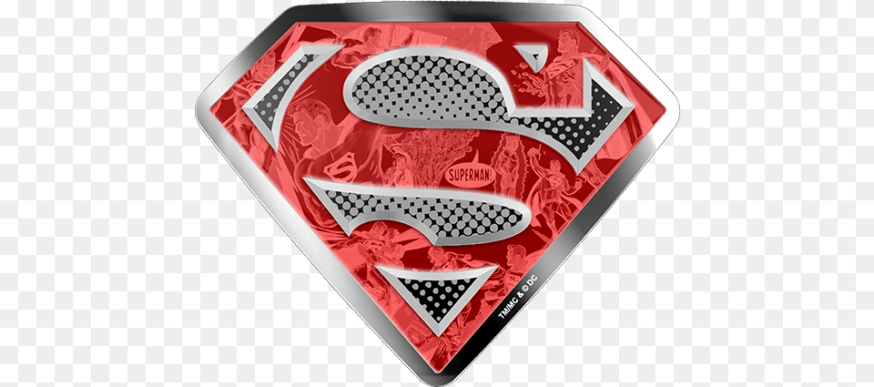 Pure Silver Coloured Coin Superman 10 Oz Silver Free Png Download