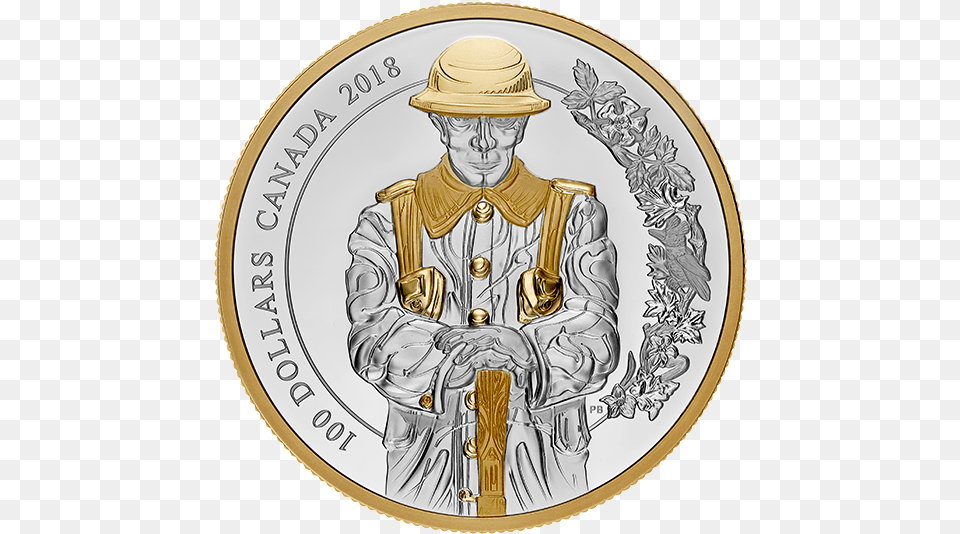 Pure Silver Gold Plated Coin Laurie Mcgaw Artist, Adult, Male, Man, Person Png Image