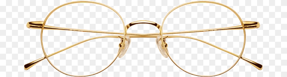 Pure Titanium Glasses Frame Female Retro Gold Round Wood, Accessories, Bow, Weapon Png Image