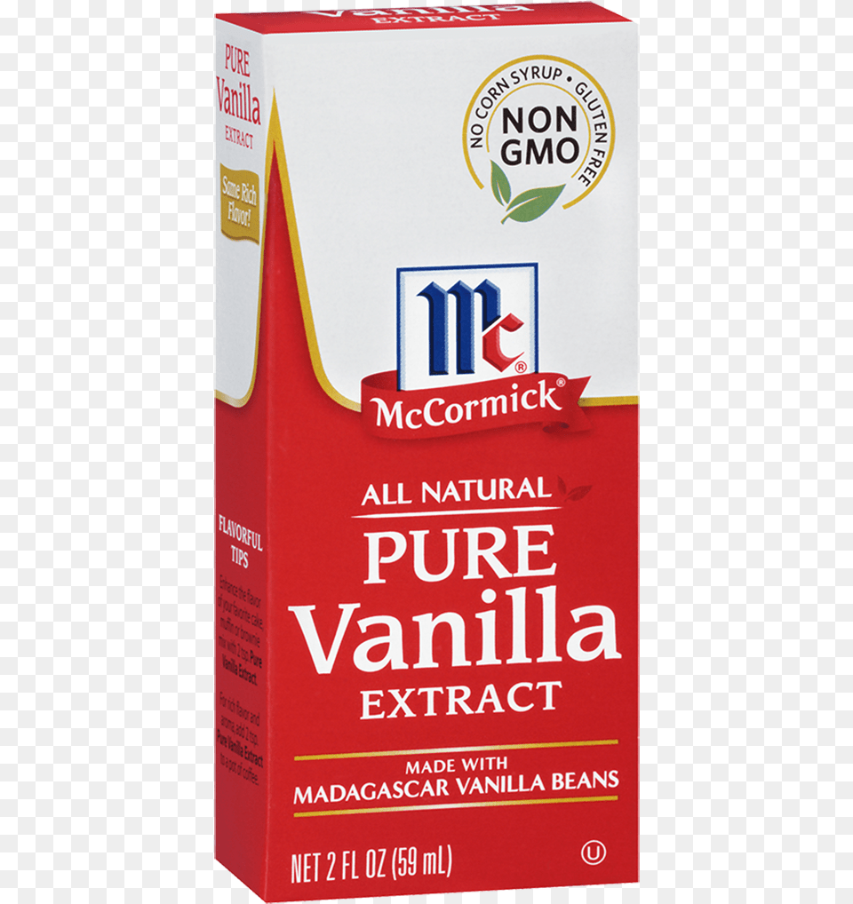 Pure Vanilla Extract Mccormick Vanilla Extract Alcohol, Book, Publication, Box, Powder Free Png