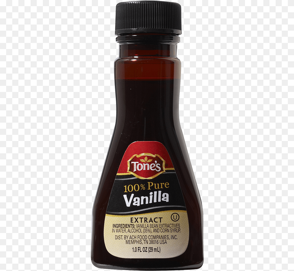 Pure Vanilla Extract Water Red Food Color, Seasoning, Syrup, Bottle, Ketchup Free Png Download