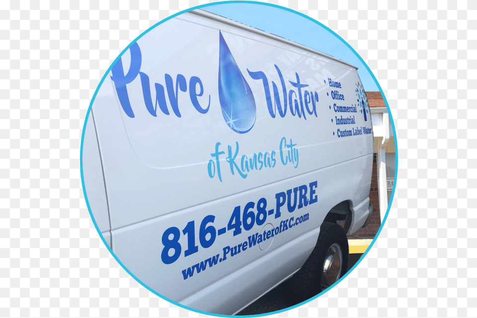 Pure Water Delivery Light Commercial Vehicle, Moving Van, Transportation, Van, Car Free Transparent Png