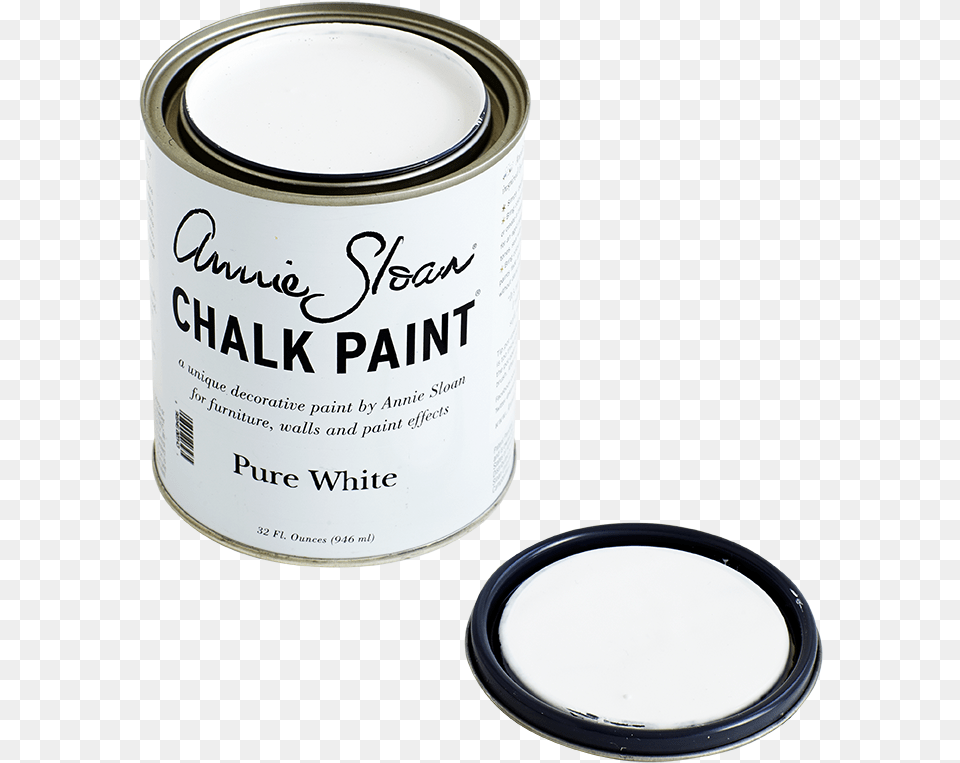 Pure White Annie Sloan Chalk Paint Quart, Tin, Can Free Png
