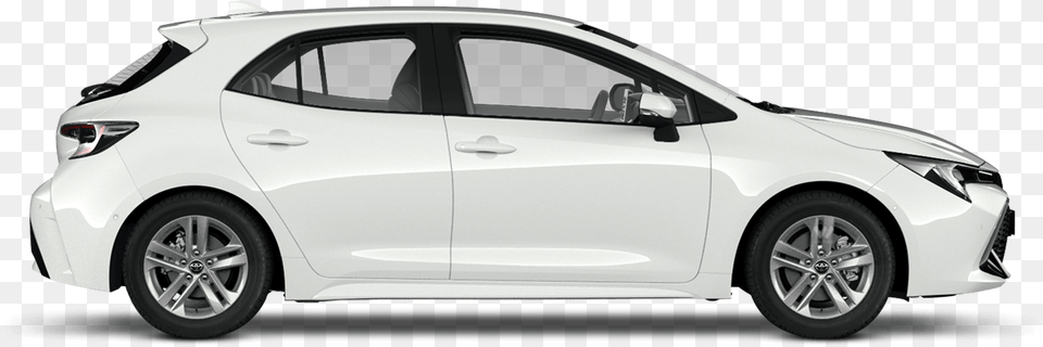 Pure White New Toyota Corolla Hatchback Toyota Corolla Hybrid Pearl White, Car, Vehicle, Sedan, Transportation Free Transparent Png