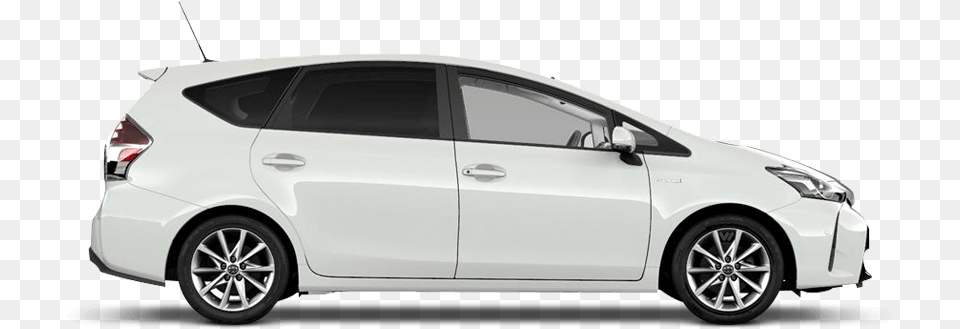 Pure White Toyota Prius Toyota Prius 7 Seats Car, Sedan, Transportation, Vehicle, Machine Free Transparent Png