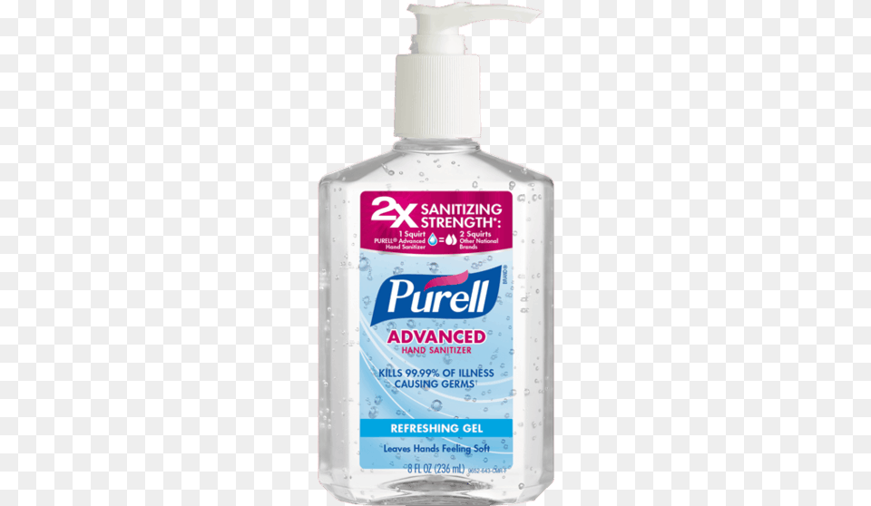 Purell Advanced Hand Sanitizer Refreshing Gel, Bottle, Lotion, Food, Ketchup Png